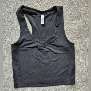 Athleta Black Crop Tank Top